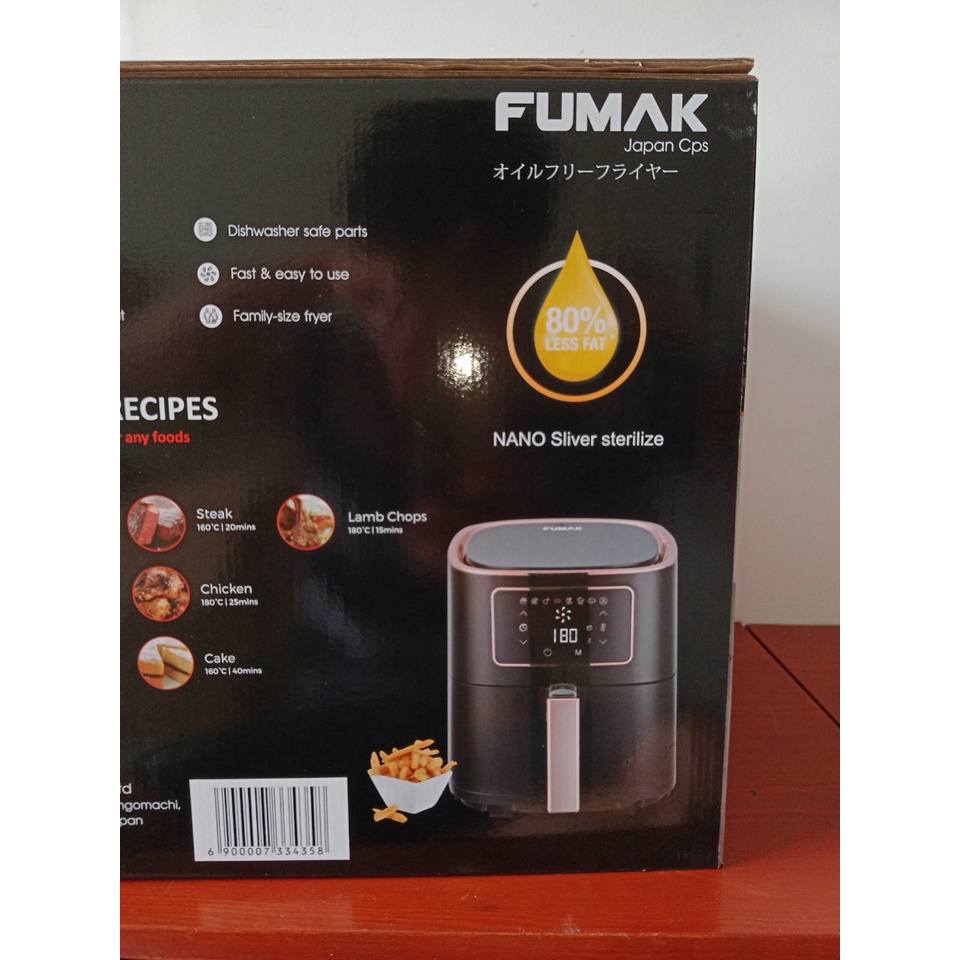 Nồi chiên không dầu,nồi chiên điện tử Fumak FM- 1875 Nhật Bản, Dung Tích Lớn 7.5L, [ Bảo hành 18 tháng]