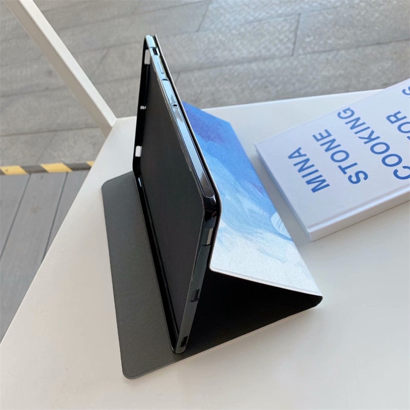 Ốp Máy Tính Bảng Da PU Mỏng Họa Tiết Đá Hoa Cương Có Giá Đỡ Cho Samsung Galaxy Tab A 8.0 2019 SM-T290 SM-T295