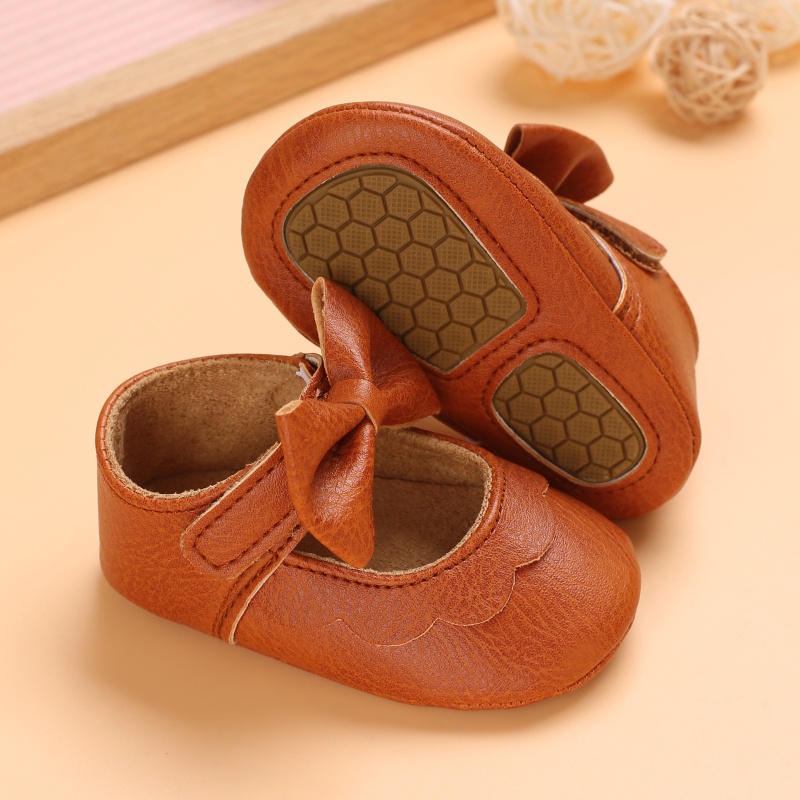 Giày Búp Bê Phối Nơ Dễ Thương Cho Bé Gái