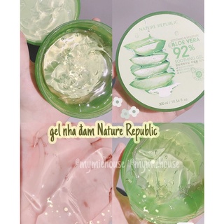 ( thanh lý date 01/2025 ) GEL LÔ HỘI NATURE REPUBLIC ALOE VERA 92% SOOTHING GEL
