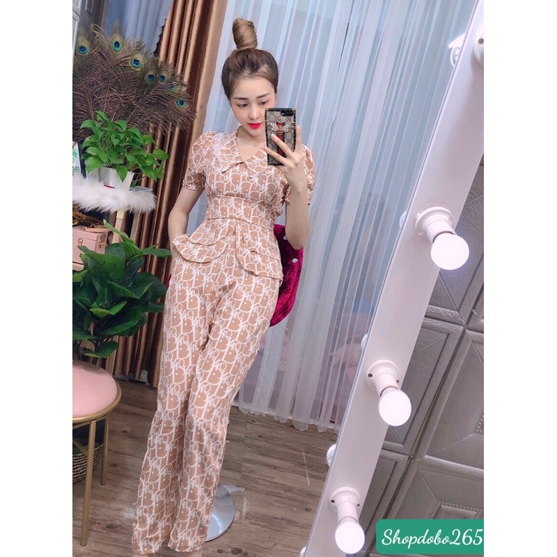 Đồ bộ nữ,đồ ngủ mặc nhà vải lụa họa tiết siêu cưng size 45-57kg.