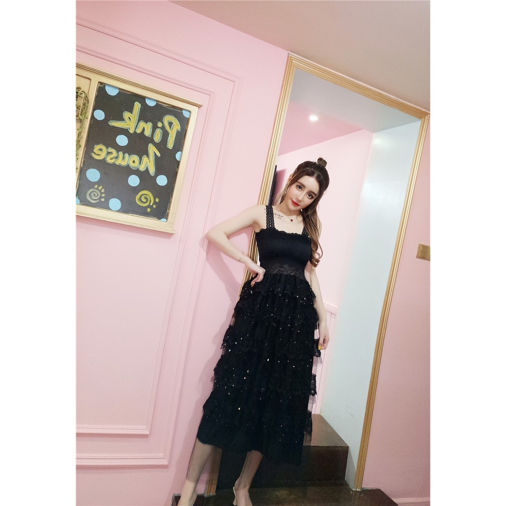 [hàng quảng châu] Đầm dữ tiệc sang trọng phối ren nhiều tầng - hàng thiết kế | BigBuy360 - bigbuy360.vn