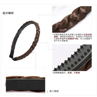 Búi tóc giả Bện băng đô co giãn