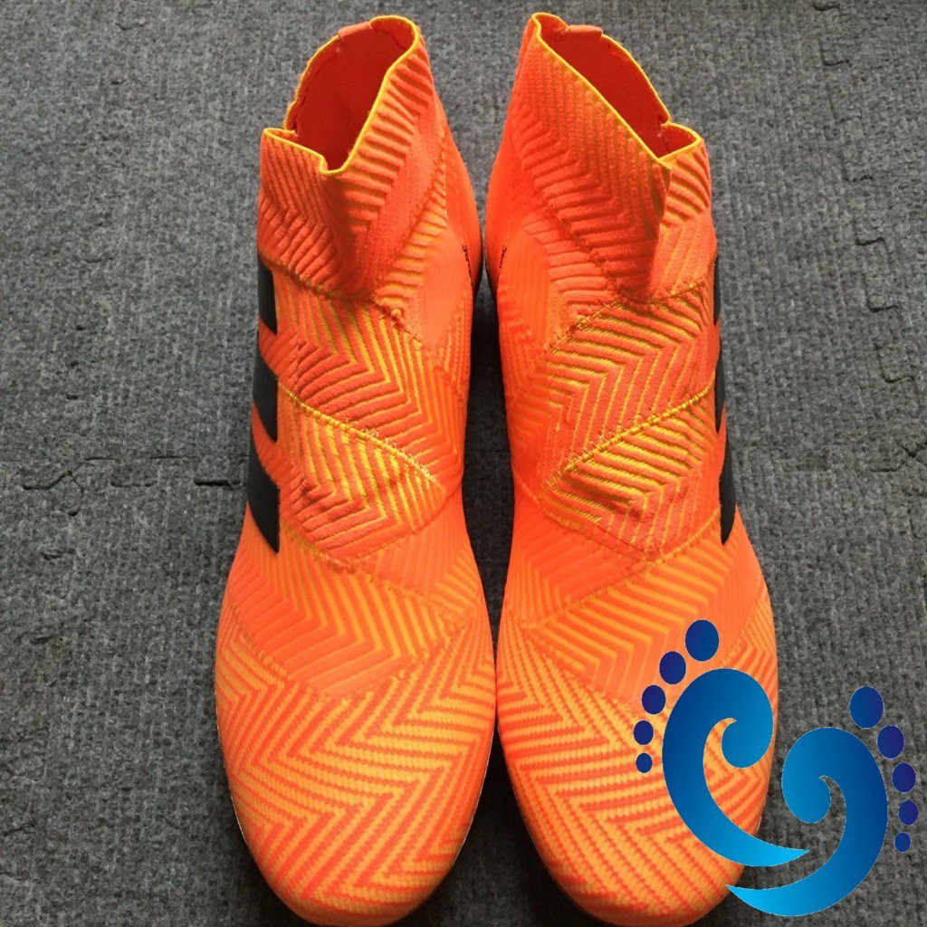 Giày đá bóng Nemeziz 18.1  cam pha nhân tạo (combo giày+túi)