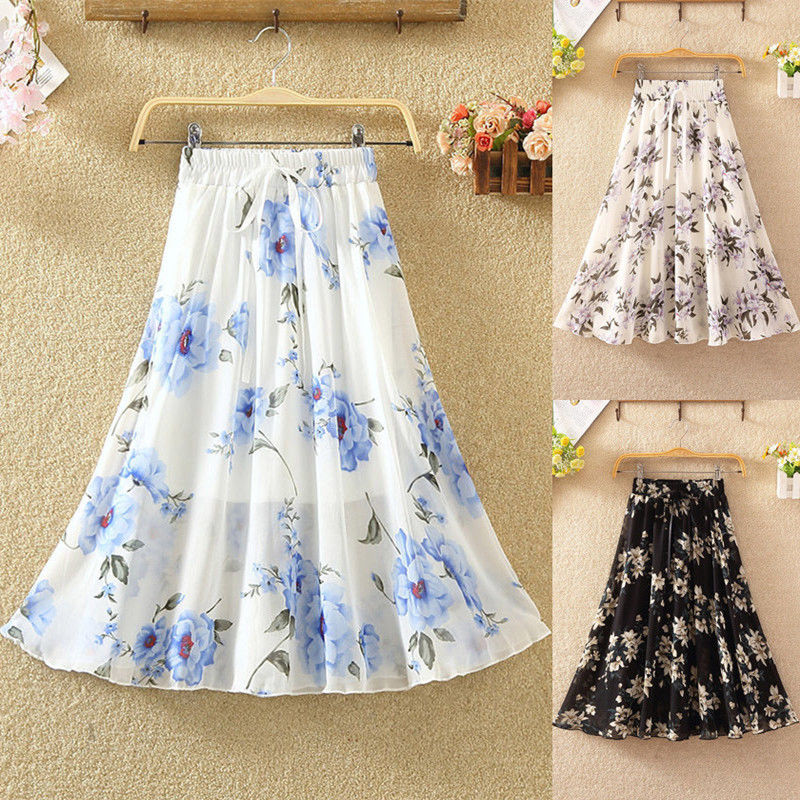 Chân Váy Xòe In Hoa Thời Trang Hè 2021 Cho Nữ | BigBuy360 - bigbuy360.vn