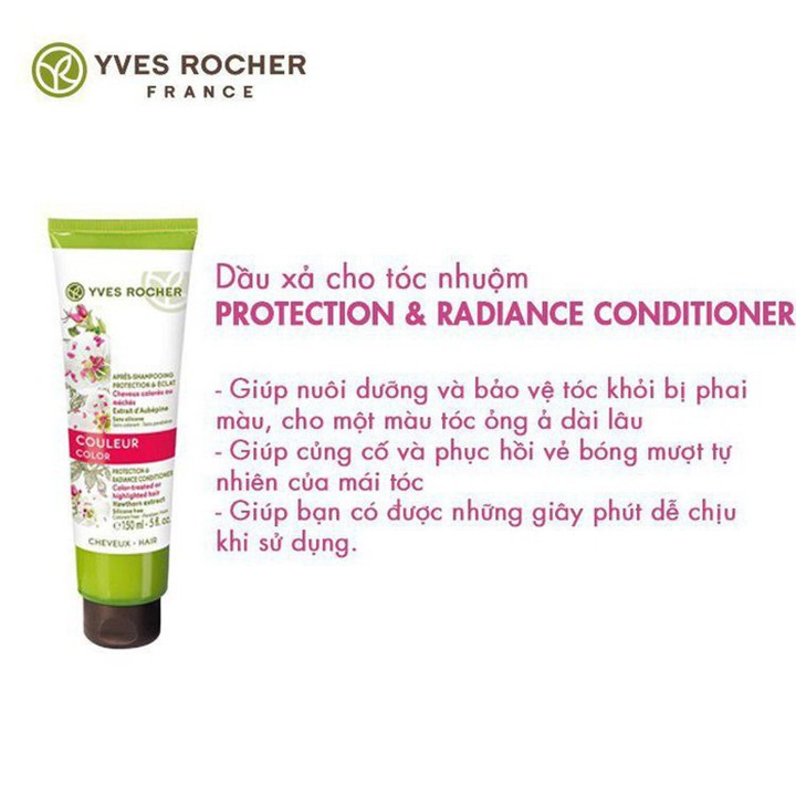 Dầu Xả Dành Cho Tóc Nhuộm Yves Rocher Color Protection & Radiance Conditioner 200ml