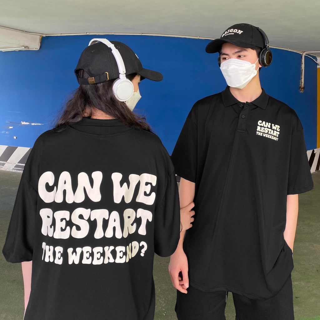 ÁO THUN FF FORM RỘNG POLO RESTART WEEKEND, VẢI THUN 2 CHIỀU COTTON 250GSM