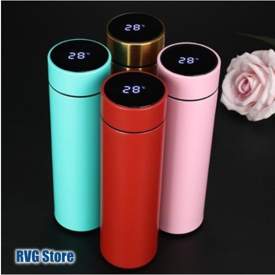 BÌNH GIỮ NHIỆT ĐÈN LED cảm ứng hiển thị nhiệt độ nước tiện dụng