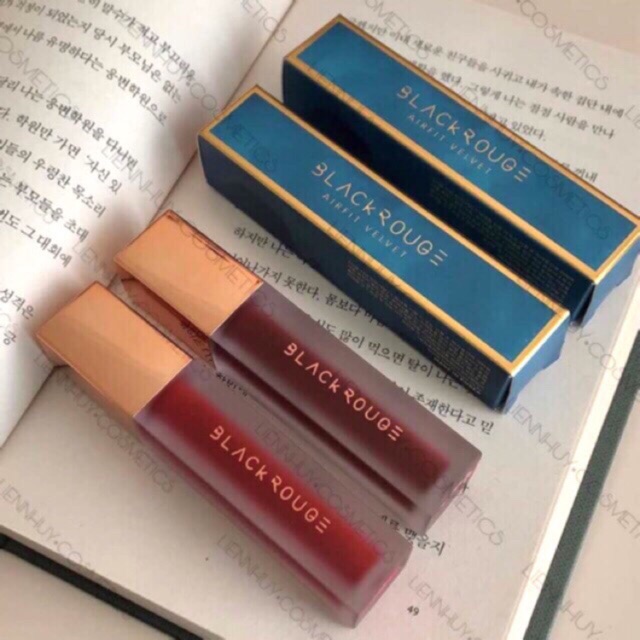 ( Ver 5 + Ver 6)Son Black Rouge Air Fit Velvet Tin Ver 5+ Ver 6 Siêu Hot