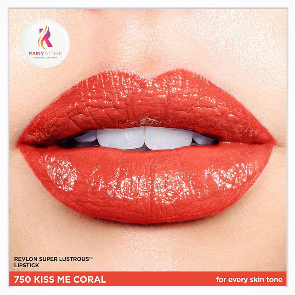 Son lì siêu mịn Revlon Super Lustrous Kiss Me Coral 4.2g | BigBuy360 - bigbuy360.vn