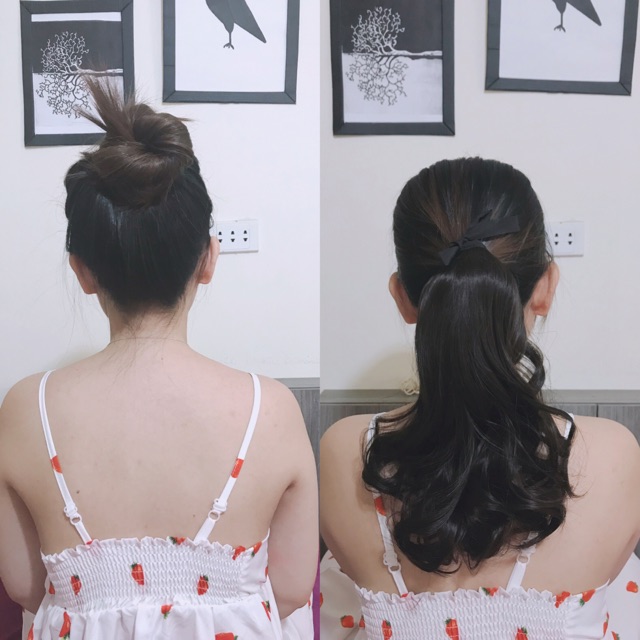 [Ảnh chụp thật] Tóc buộc uốn đuôi ngắn