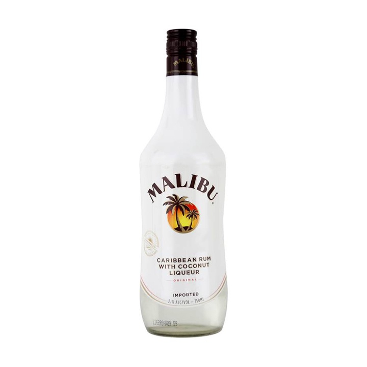 Rượu Mùi Malibu nồng độ Alc 21.0% 700ml Không Kèm Hộp