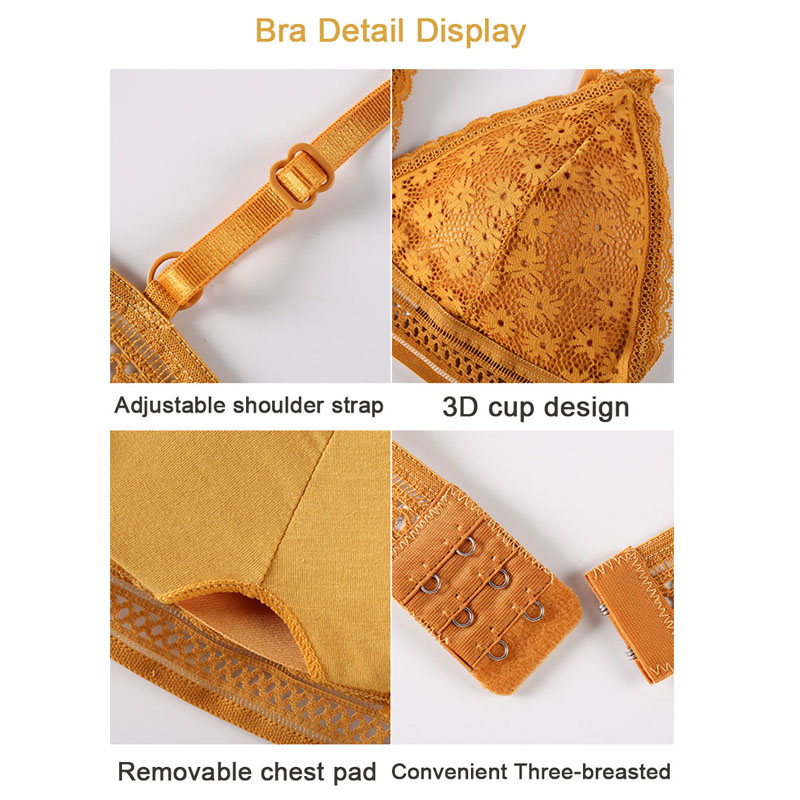 Bộ 2 Quần Lót Ren Áo Lót Không Đường May quyến rũ Cho Nữ Levao