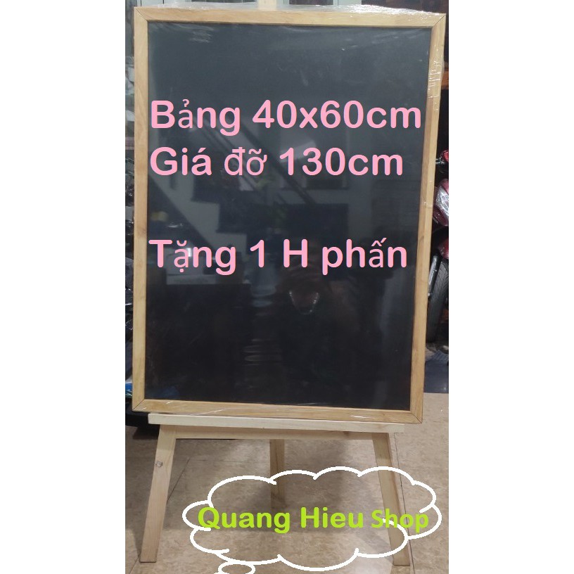 Bảng menu 2 mặt 40 x 60cm kèm giá đỡ bảng