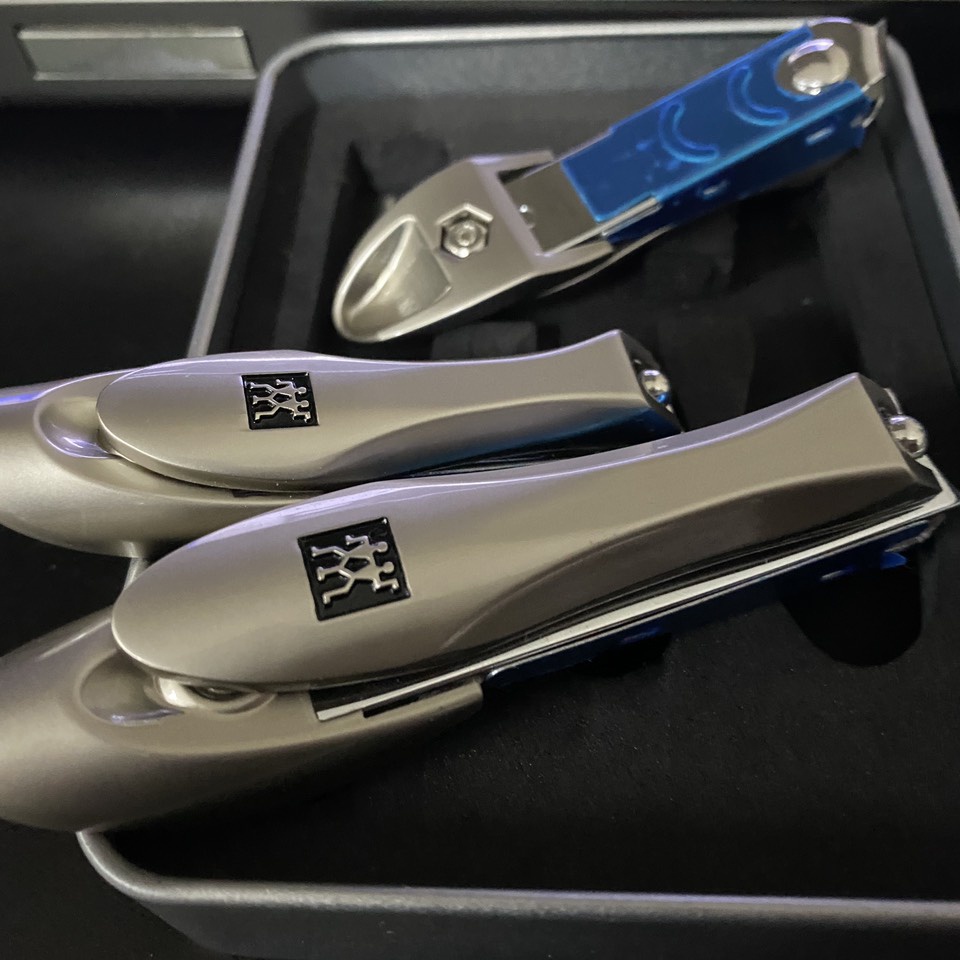 Bộ 3 bấm móng tay chân thông minh Zwilling có mài tay và bấm khoé logo khắc chìm cao cấp