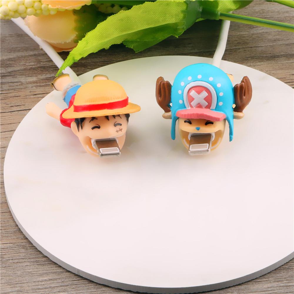Phụ Kiện Bảo Vệ Dây Cáp Sạc Usb Điện Thoại Hình Monkey D Luffy Hoạt Hình