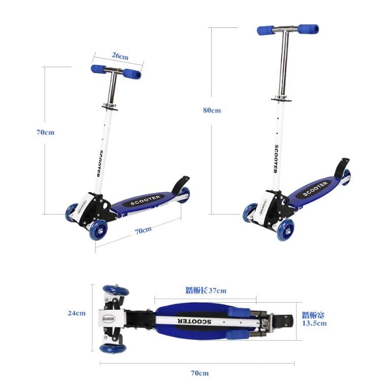 Xe trượt scooter trẻ em 3 bánh,xe trượt đẩy chân cho bé