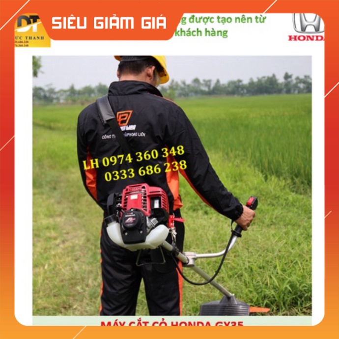 Cam kết Chính hãng Máy cắt cỏ đeo vai HONDA GX35. Nhập khẩu Thái Lan