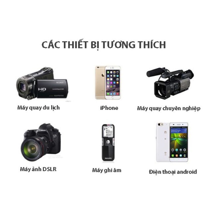 Mic thu âm cài áo Takstar Super lav, tương thích với mọi thiết bị - Bảo hành 12 tháng