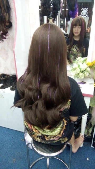 Tóc giả Sợi kim tuyến