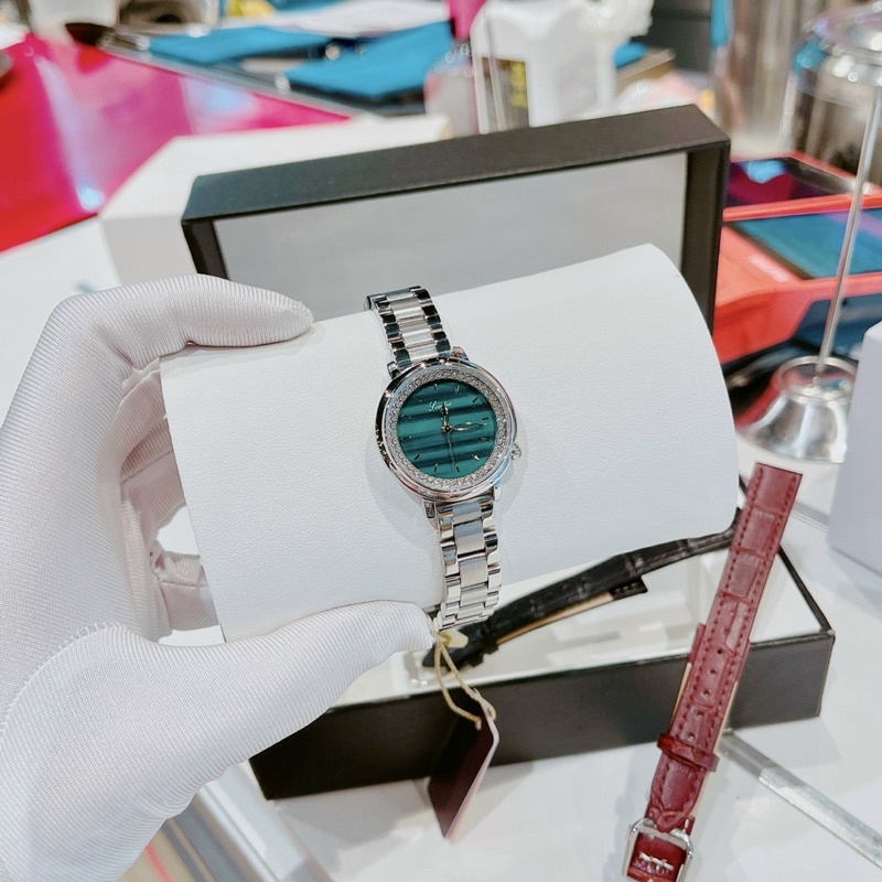 Đồng hồ nữ Scottie mặt xanh hot trend bền bỉ sang trọng Mai Luxury Watch SC 9155