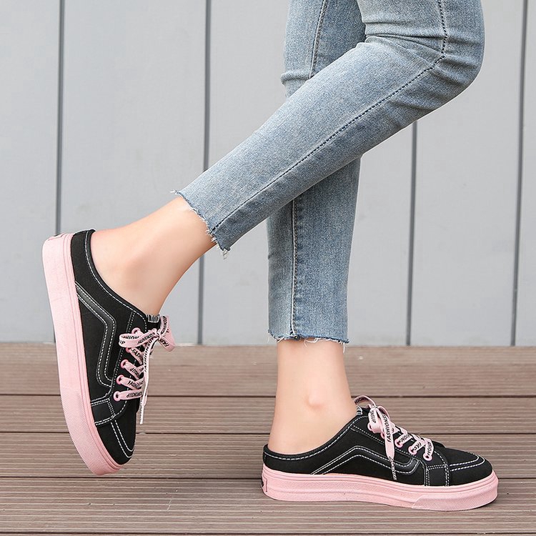 Giày lười bằng vải bố phong cách năng động trẻ trung dành cho bạn nữ | BigBuy360 - bigbuy360.vn