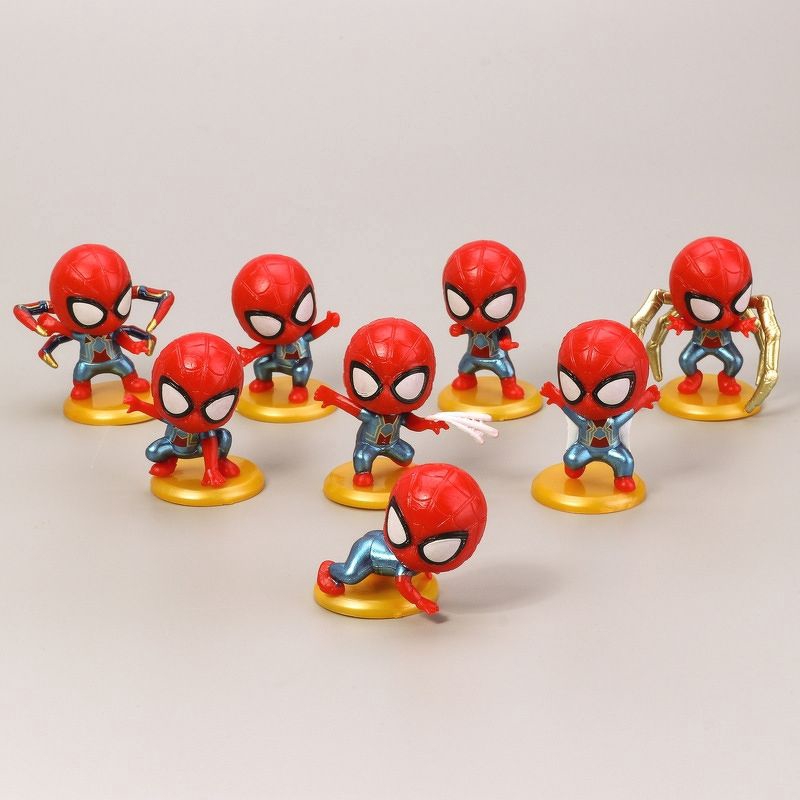 Trang trí 8 người nhện chibi