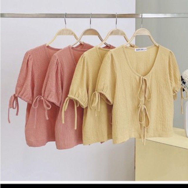 Pass áo happyzoo cột nơ newtag