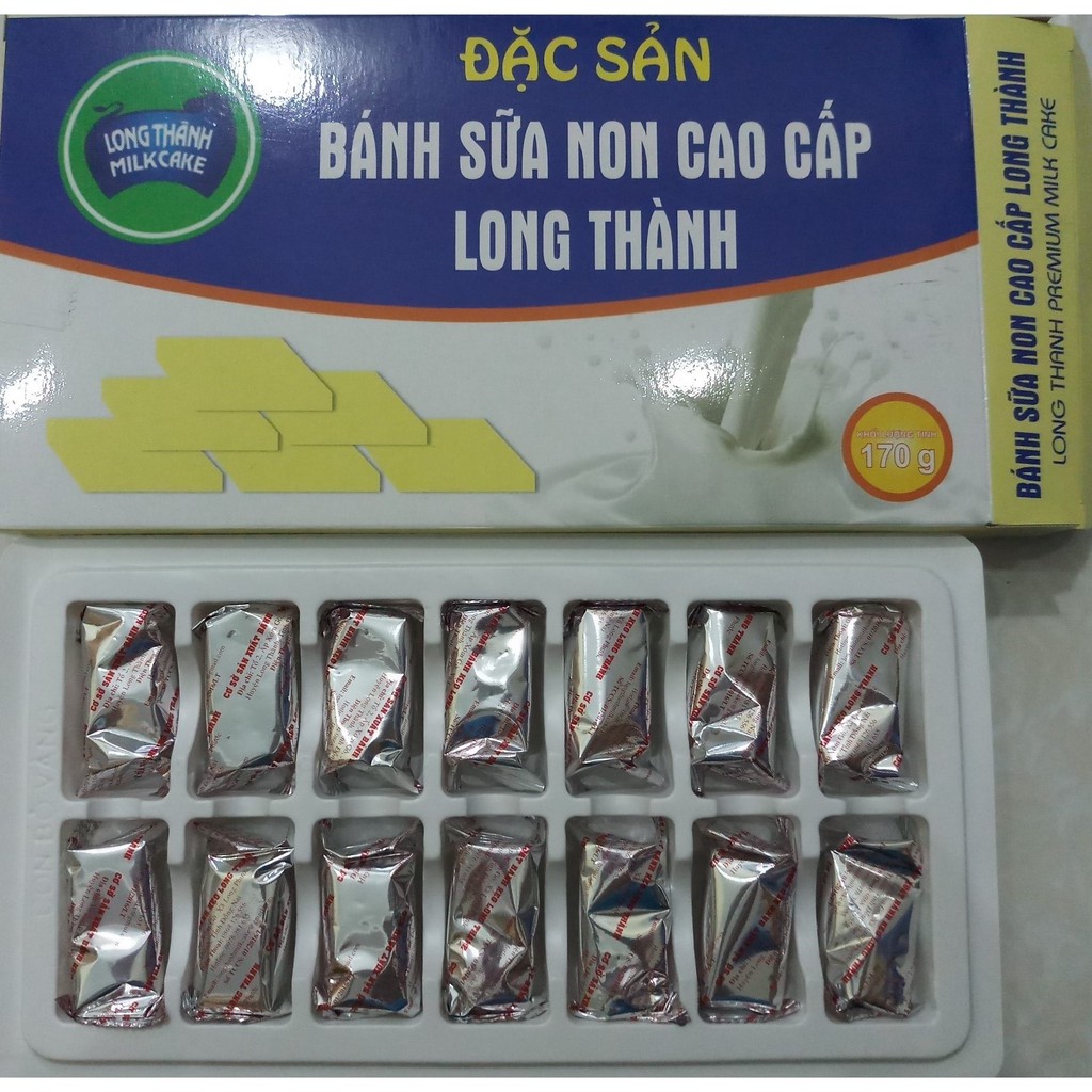 Bánh sữa NON nguyên chất LONG THÀNH MILKCAKE ít đường