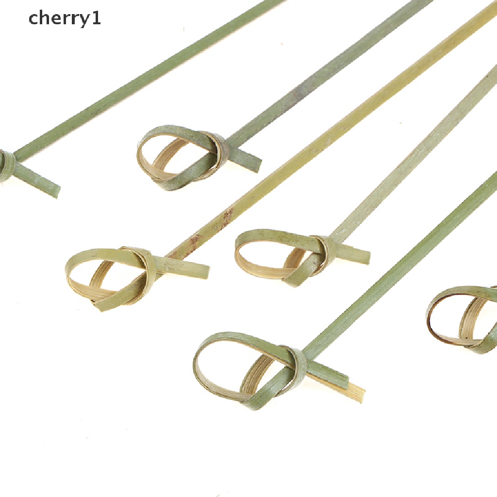 Bộ 100 Xiên Tre Làm cocktail / Đồ Ăn Vặt / Đồ Ăn Vặt Có Nút Tre