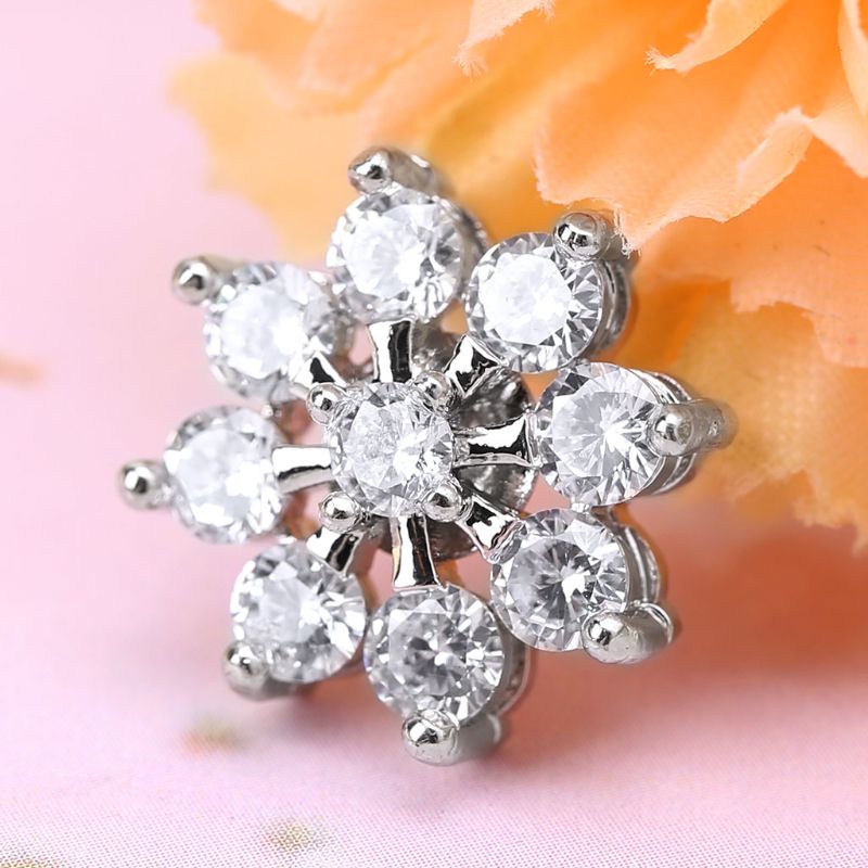 1 Nút Trang Trí Hình Vương Miện Tròn Lấp Lánh 14mm