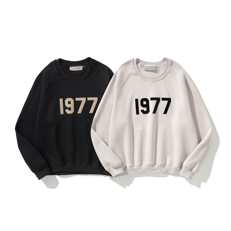 Áo Sweater Tay Dài Cổ Tròn In Họa Tiết Thời Trang Unisex 1977