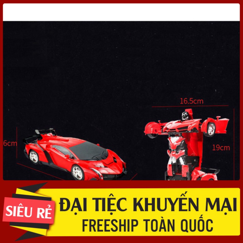 [RẺ VÔ ĐỊCH]- [Siêu Sale Lớn-] Xe ô tô điều khiển từ xa - Biến hình thành robot - xoay 360* - Tặng pin -Siêu Giảm