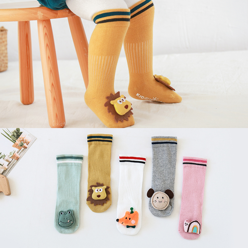 Vớ Cotton Cao Cổ Họa Tiết Dễ Thương Dành Cho Các Bé