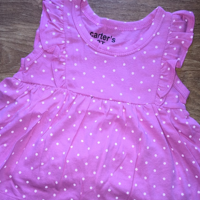 Bộ cotton 4 chiều bé gái Carter