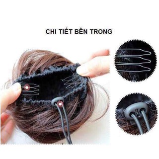 Tóc Giả _ Tóc Búi củ tỏi cao cấp