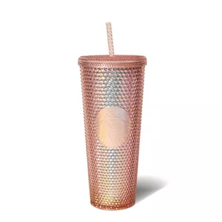 Ly Cold Cup Starbucks 24oz Rose Gold Bling