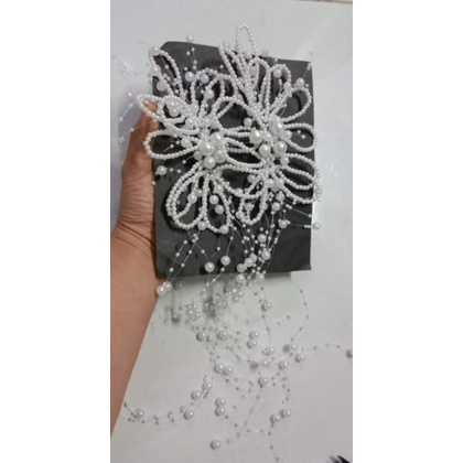 Set cài tóc cô dâu, Set 3 cài kèm bông tai