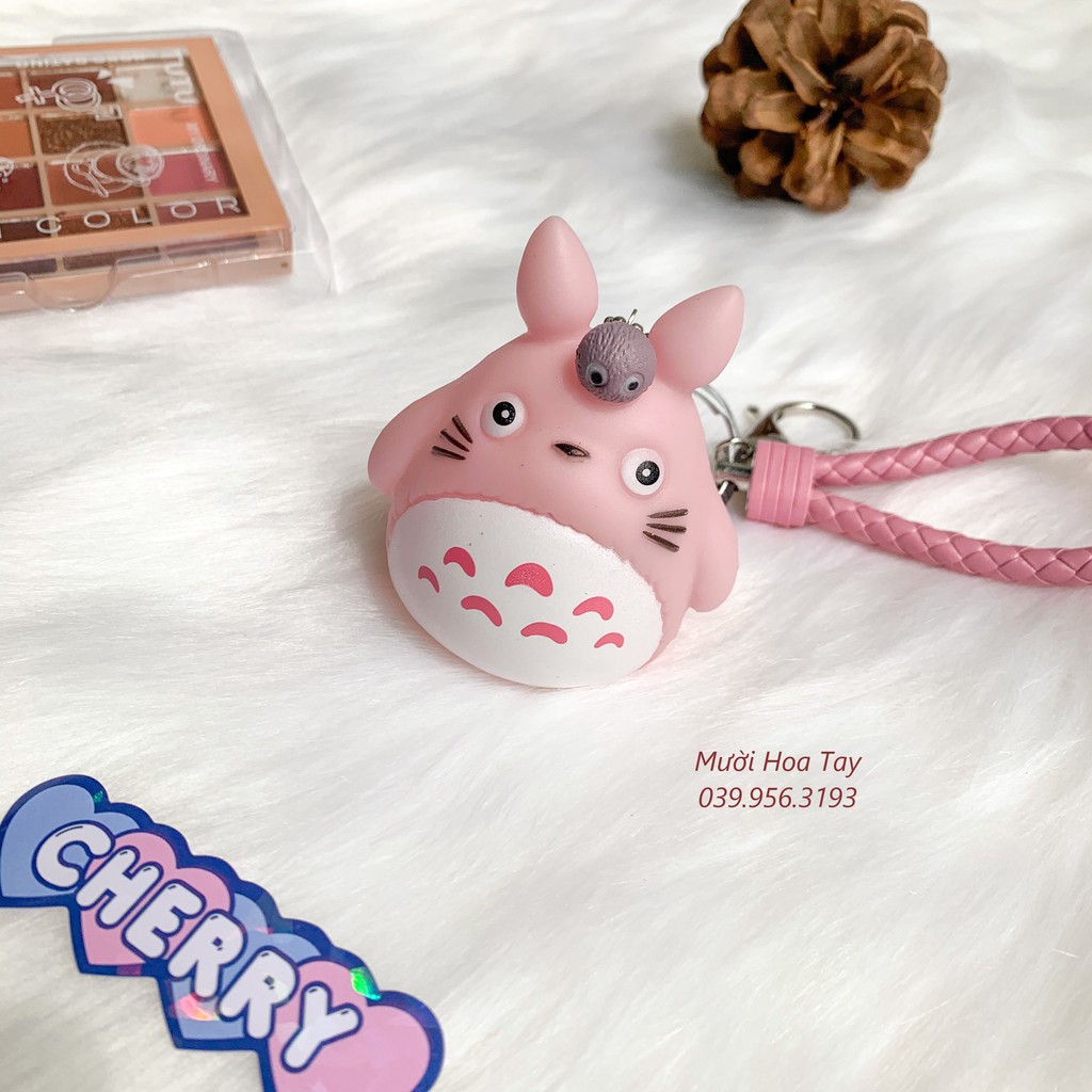 Móc khóa cute hoạt hình Totoro Hồng MK07