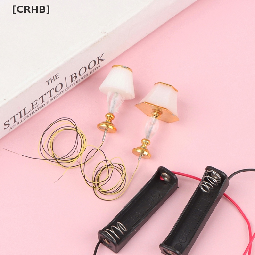 [CRHB] Đèn Bàn Mini Ánh Sáng Ấm Có Hộp Pin Trang Trí Nhà Búp Bê Bán Chạy