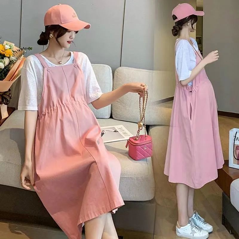 Đầm yếm thiết kế xinh xắn thời trang mùa hè cho phụ nữ mang thai