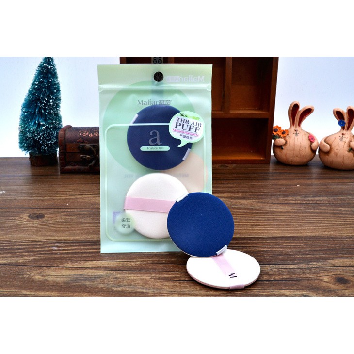 Bông phấn đánh phấn nước, cushion Malian set 2 miếng