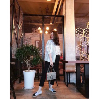 Áo sơ mi over size kẻ sọc