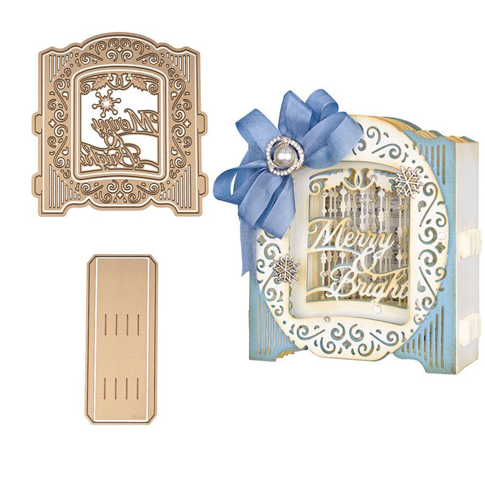 Khuôn Cắt Giấy Kim Loại Hình Hộp Quà Xinh Xắn