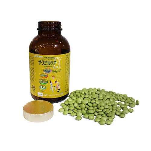 Tảo vàng Spirulina EX Nhật Bản (1 set 2 lọ, lọ 1000 viên) [02/26]