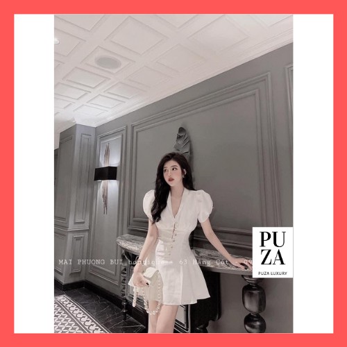 Đầm thiết kê tay bồng,dáng xòe _ Puza | BigBuy360 - bigbuy360.vn