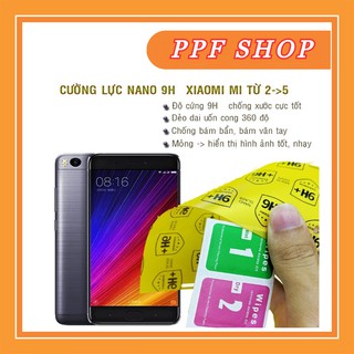 Kính cường lực dẻo nano Xiaomi Mi 2, 3, 4, 4C, 4S, 5, 5C, 5S