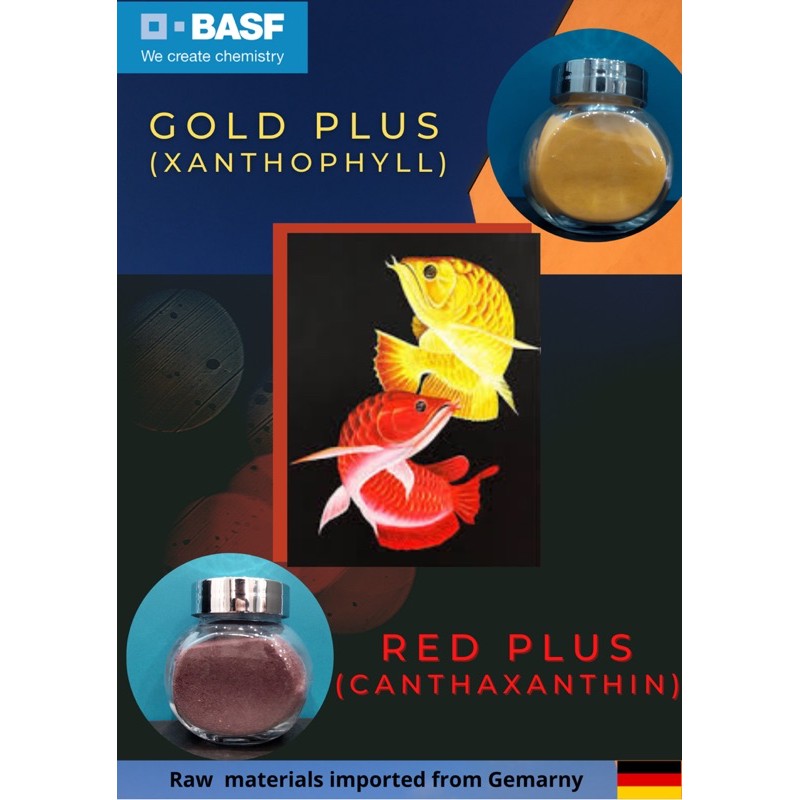 Red Plus ( Canthaxanthin) và Gold Plus ( Xanthophyll)