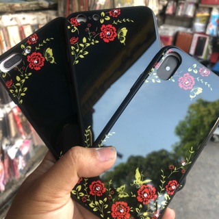 Ốp đính đá mặt gương cao cấp iphoneX,7plus8plus