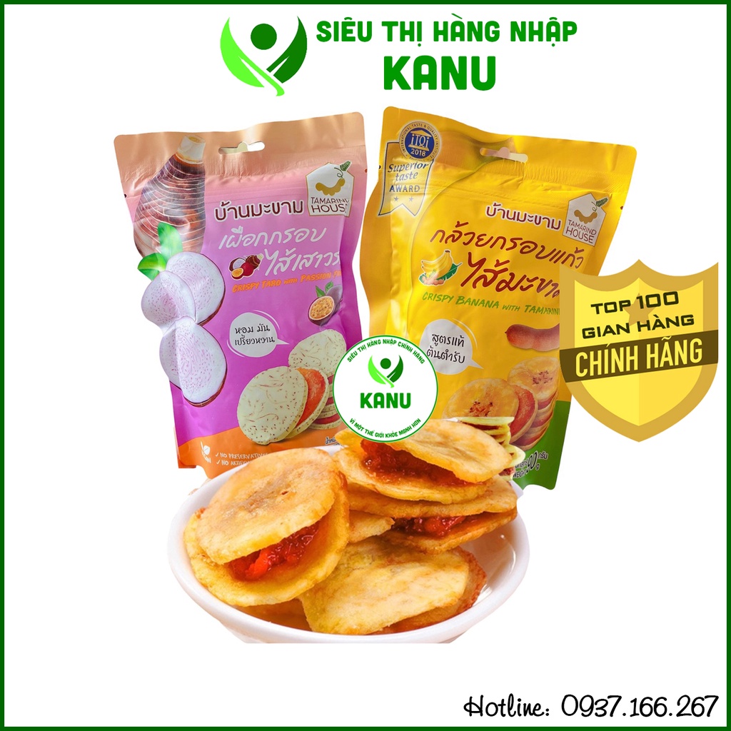 Chuối kẹp me/ khoai môn kẹp me/ chanh dây Thái Lan, đồ ăn vặt snack bim bim ngon rẻ Sài Gòn